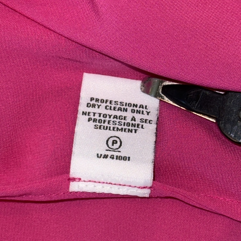 Diane von Furstenberg Emelia Pink Flowy Batwing Silk Sheer Blouse • XS/S 0-2 - Picture 13 of 16